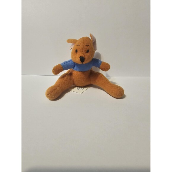 Vintage Collectible Walt Disney Winnie the Pooh Posable Roo Kangaroo 3" Plush - Picture 1 of 7